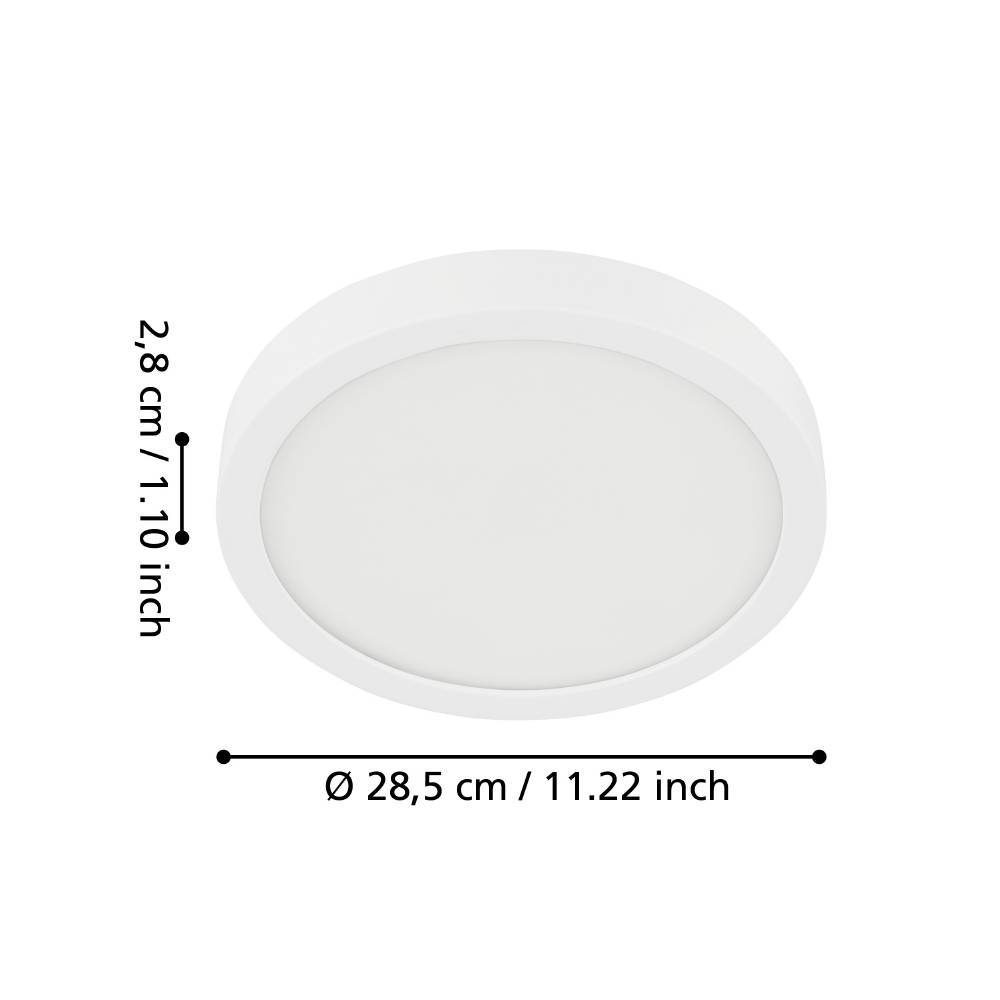 99265_DIMENSION_0001 | Eglo Romania Aplică/Plafonieră FUEVA 5 LED 20.5W IP44 99265