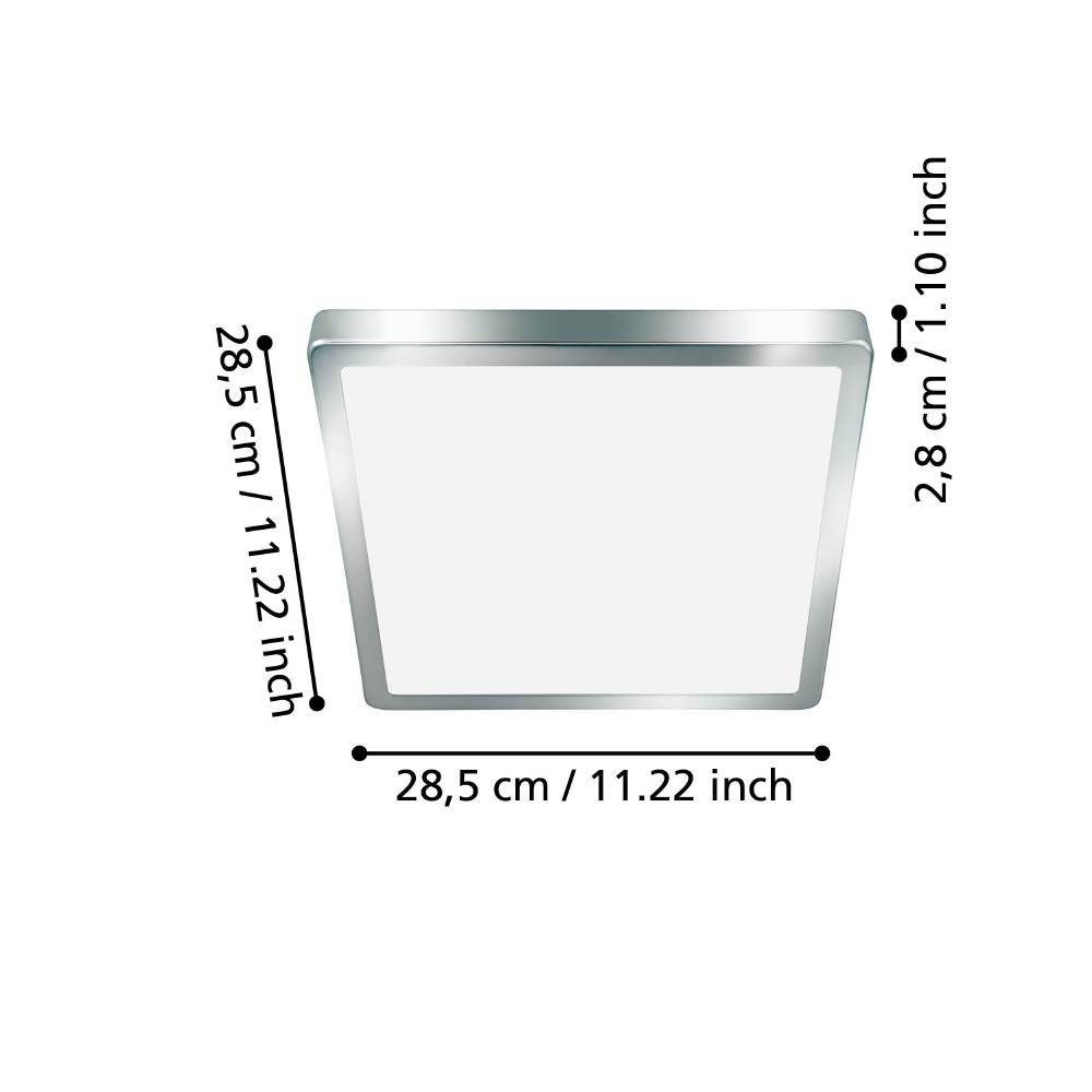 99269_DIMENSION_0001 | Eglo Romania Aplică/Plafonieră FUEVA 5 LED 20.5W IP44 99269