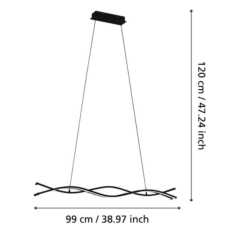 99317_DIMENSION_0001 | Eglo Romania Lustră LASANA 3 LED 33W IP20 99317