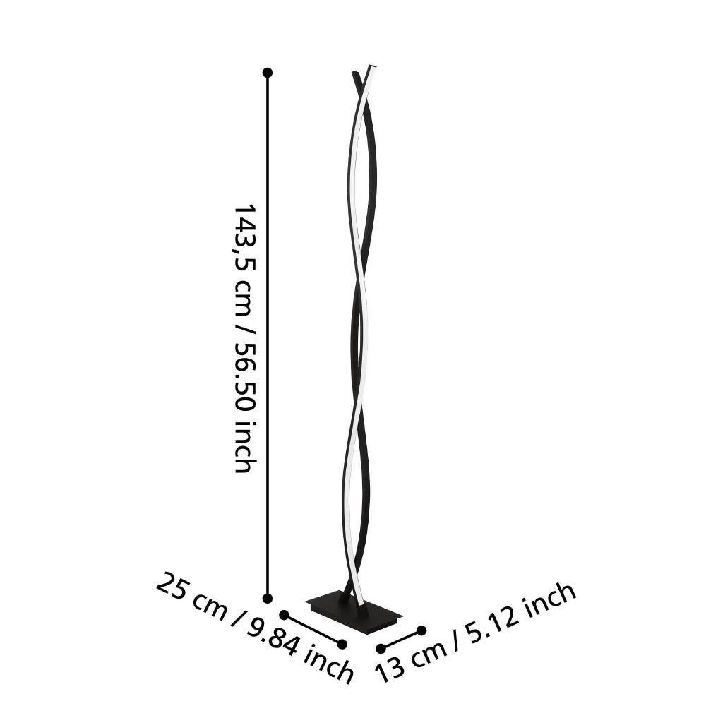 99319_DIMENSION_0001 | Eglo Romania Lampadar LASANA 3 LED 36W IP20 99319