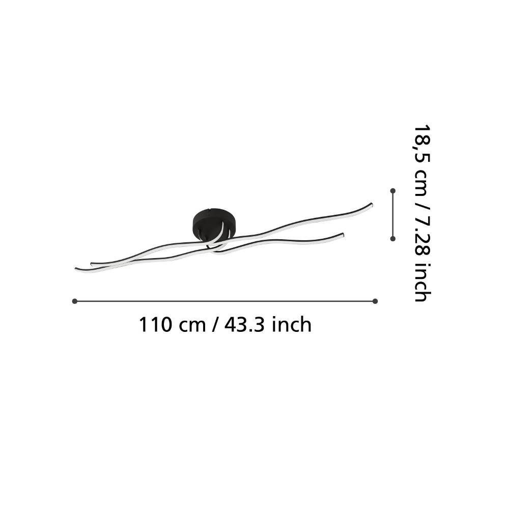 99322_DIMENSION_0001 | Eglo Romania Aplică/Plafonieră RONCADE 1 LED 36W IP20 99322