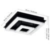 99327_DIMENSION_0001 | Eglo Romania Plafonieră FRADELO 1 LED 4X2W;3.5W IP20 99327