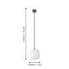 99366_DIMENSION_0001 | Eglo Romania Pendul MANTUNALLE E27 IP20 99366