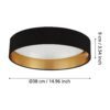 99539_DIMENSION_0001 | Eglo Romania Plafonieră MASERLO 2 LED 20W IP20 99539