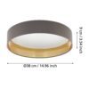 99542_DIMENSION_0001 | Eglo Romania Plafonieră MASERLO 2 LED 20W IP20 99542