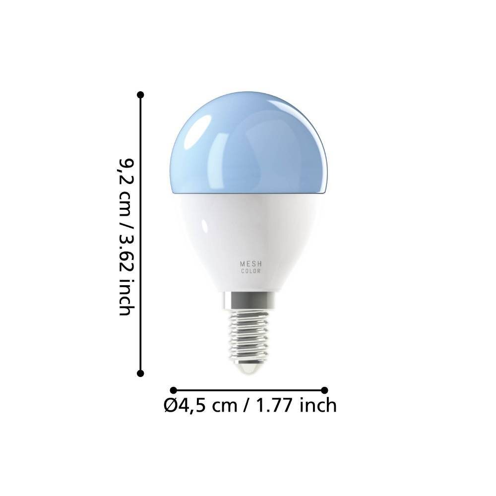 12252_DIMENSION_0001 | Eglo Romania Bec LED E14 4.9W 2700K-6500K 12252