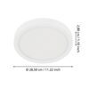 30891_DIMENSION_0001 | Eglo Romania Aplică/Plafonieră FUEVA 5 LED 20.5W IP44 30891