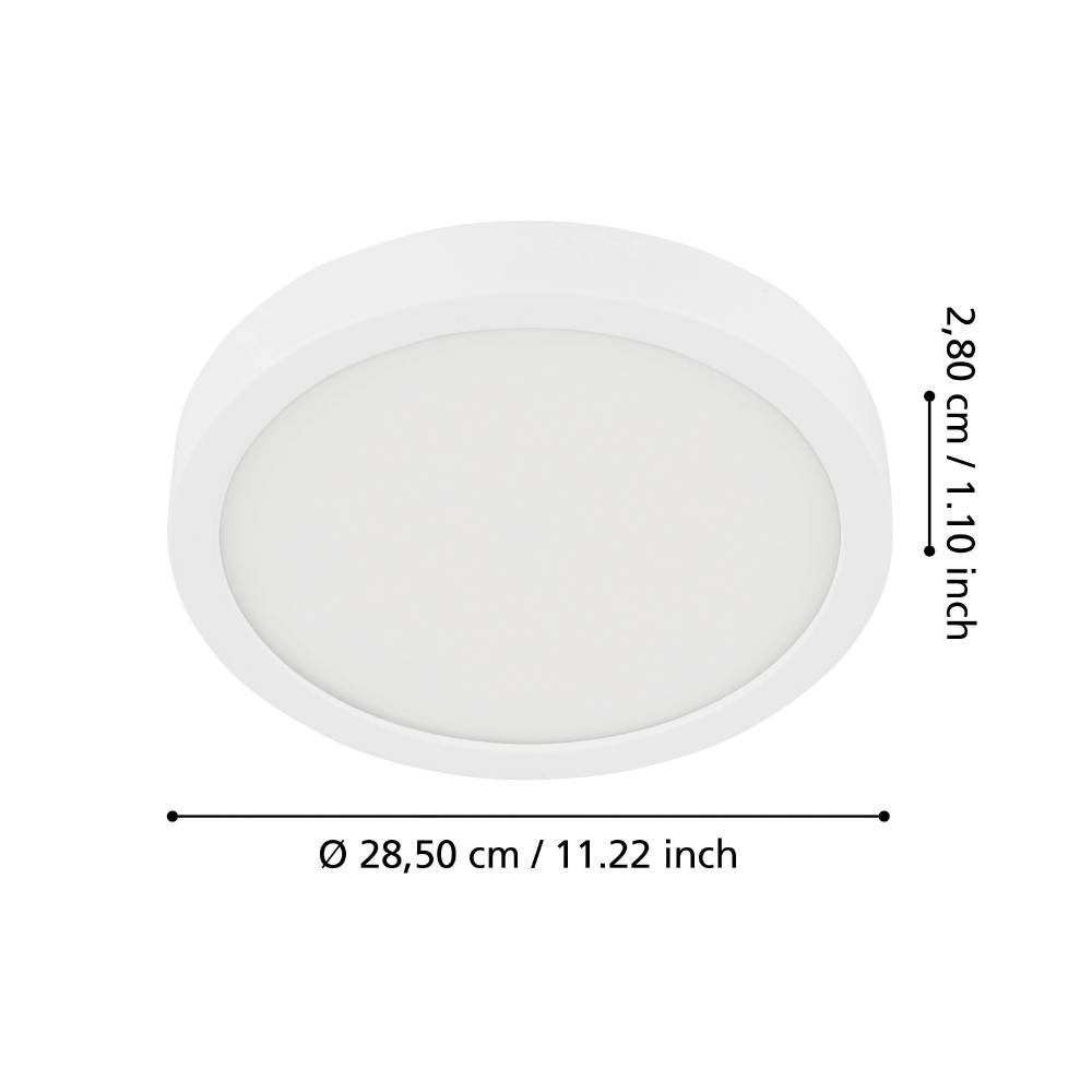 30891_DIMENSION_0001 | Eglo Romania Aplică/Plafonieră FUEVA 5 LED 20.5W IP44 30891