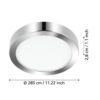30892_DIMENSION_0001 | Eglo Romania Aplică/Plafonieră FUEVA 5 LED 20.5W IP44 30892