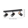 39648_DIMENSION_0001 | Eglo Romania Aplică/Plafonieră CARTAGENA LED 3X4.5W IP20 39648