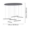 39915_DIMENSION_0001 | Eglo Romania Lustră LINDOZA LED 6X8.4W IP20 39915