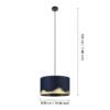 39973_DIMENSION_0001 | Eglo Romania Pendul CASUARITA E27 IP20 39973