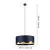 39974_DIMENSION_0001 | Eglo Romania Pendul CASUARITA E27 IP20 39974