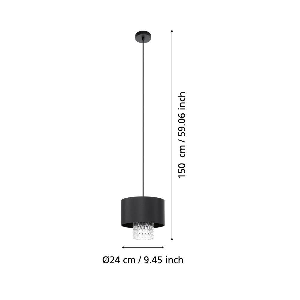 39977_DIMENSION_0001 | Eglo Romania Pendul SAPUARA E27 IP20 39977