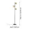 39987_DIMENSION_0001 | Eglo Romania Lampadar ALTAMIRA LED GU10 3X4.6W IP20 39987