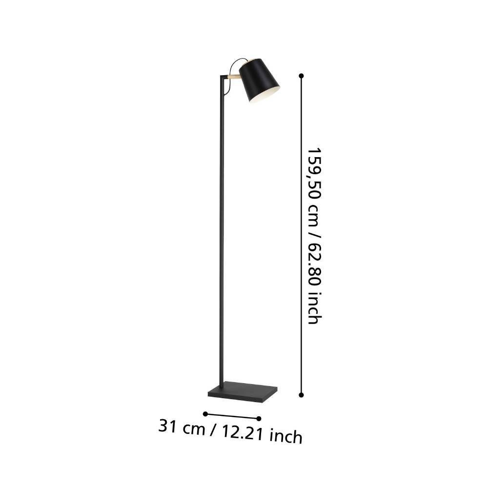 43614_DIMENSION_0001 | Eglo Romania Lampadar LACEY E27 IP20 43614