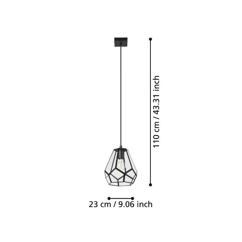 43643_DIMENSION_0001 | Eglo Romania Pendul MARDYKE E27 IP20 43643