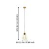 43681_DIMENSION_0001 | Eglo Romania Pendul TARBES E27 IP20 43681