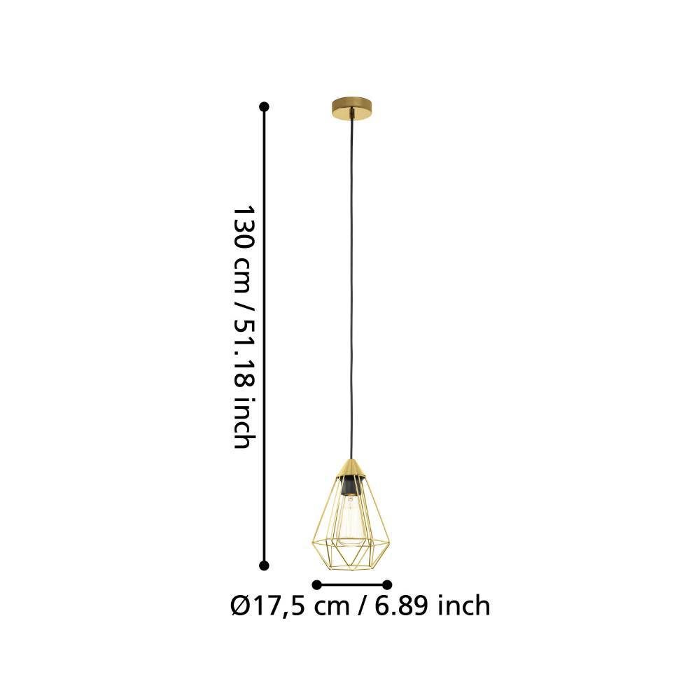 43681_DIMENSION_0001 | Eglo Romania Pendul TARBES E27 IP20 43681