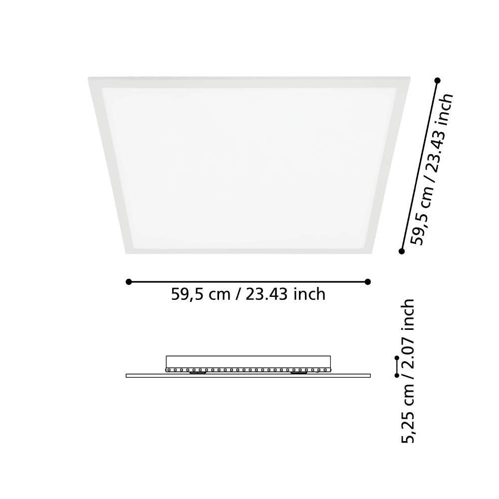 98766_DIMENSION_0001 | Eglo Romania Panou SALOBRENA-B LED 32.5W IP20 98766