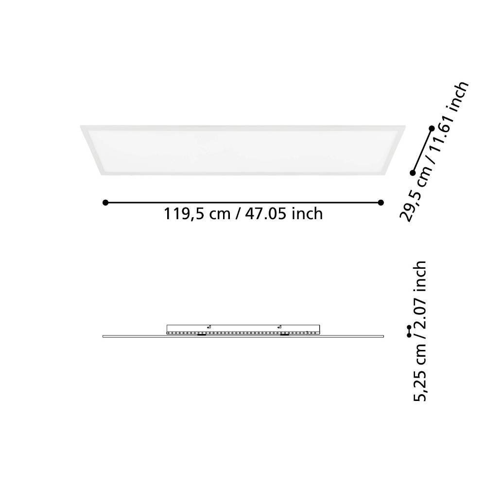 98767_DIMENSION_0001 | Eglo Romania Panou SALOBRENA-B LED 32.5W IP20 98767