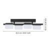 98874_DIMENSION_0001 | Eglo Romania Plafonieră ERVIDEL LED 4X4.5W IP20 98874