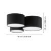Plafonieră PASTORE 2 3XE27 IP20 99508