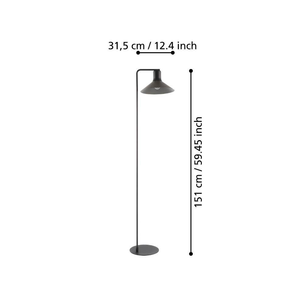 99513_DIMENSION_0001 | Eglo Romania Lampadar ABREOSA E27 IP20 99513