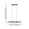 99624_DIMENSION_0001 | Eglo Romania Lustră BOYAL LED 2X12.5W;15.5W IP20 99624