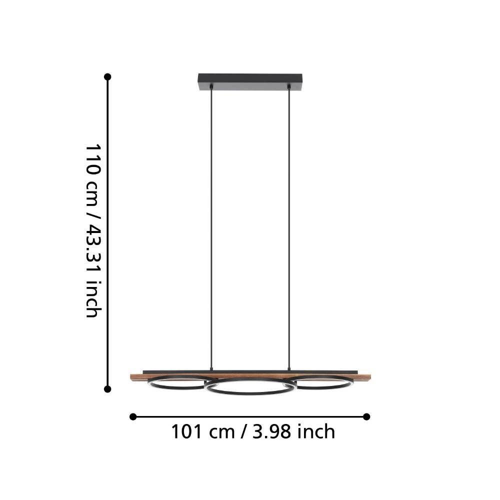 99624_DIMENSION_0001 | Eglo Romania Lustră BOYAL LED 2X12.5W;15.5W IP20 99624