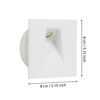99643_DIMENSION_0001 | Eglo Romania Spot încastrat MECINOS LED 2W IP20 99643