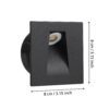 99644_DIMENSION_0001 | Eglo Romania Spot încastrat MECINOS LED 2W IP20 99644