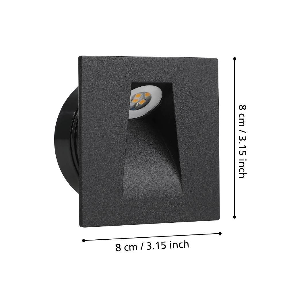 99644_DIMENSION_0001 | Eglo Romania Spot încastrat MECINOS LED 2W IP20 99644