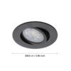 99669_DIMENSION_0001 | Eglo Romania Spot încastrat SALICETO-Z LED 4.7W IP20 99669