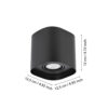99673_DIMENSION_0001-JPG 1000px | Eglo Romania Plafonieră CAMINALES-Z LED GU10 4.9W IP20 99673