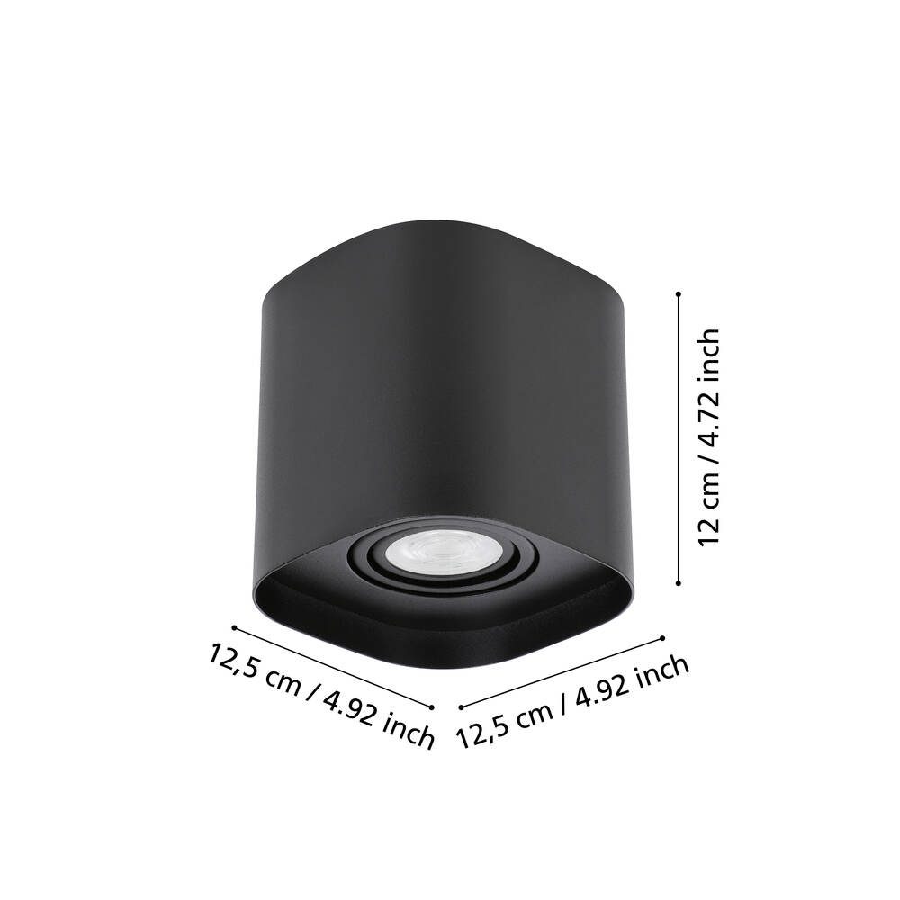 99673_DIMENSION_0001-JPG 1000px | Eglo Romania Plafonieră CAMINALES-Z LED GU10 4.9W IP20 99673