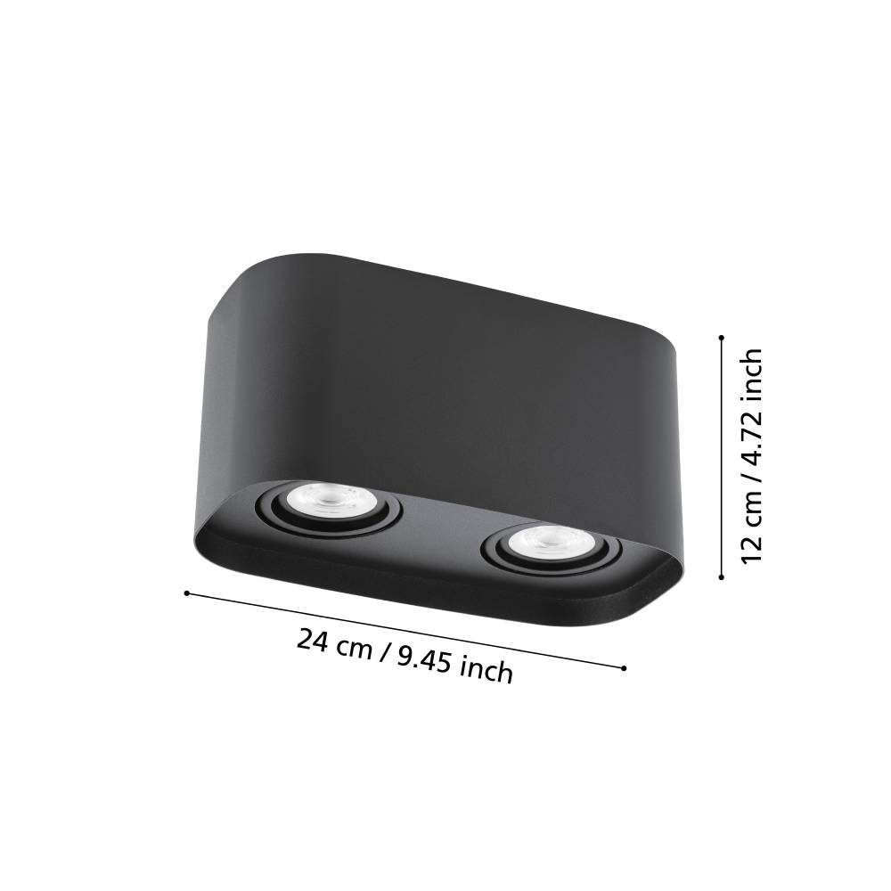 99674_DIMENSION_0001 | Eglo Romania Plafonieră CAMINALES-Z LED 2X4.9W IP20 99674