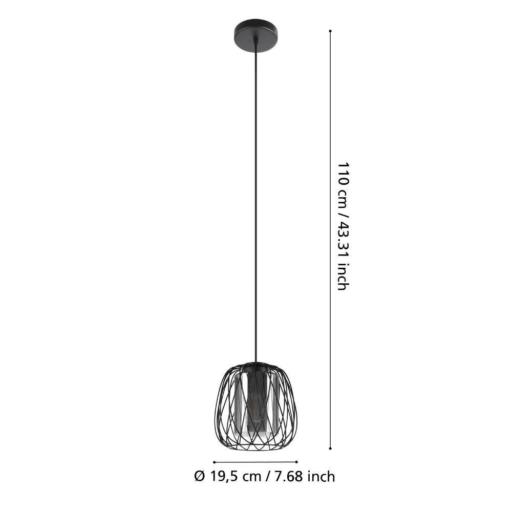 99705_DIMENSION_0001 | Eglo Romania Pendul FLORESTA E27 IP20 99705