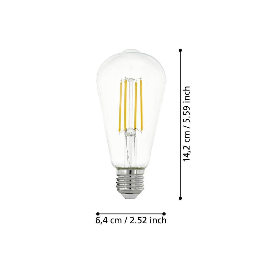 110012_DIMENSION_0001 | Eglo Romania Bec LED E27 7W 2700K 110012