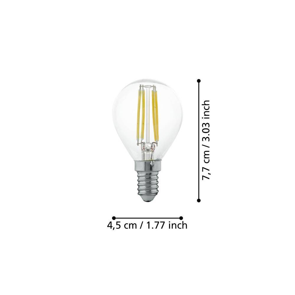 110018_DIMENSION_0001 | Eglo Romania Bec LED E14 4W 2700K 110018