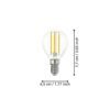 110019_DIMENSION_0001 | Eglo Romania Bec LED E14 4W 2700K 110019