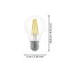 110022_DIMENSION_0001 | Eglo Romania Bec LED E27 7.5W 2700K 110022