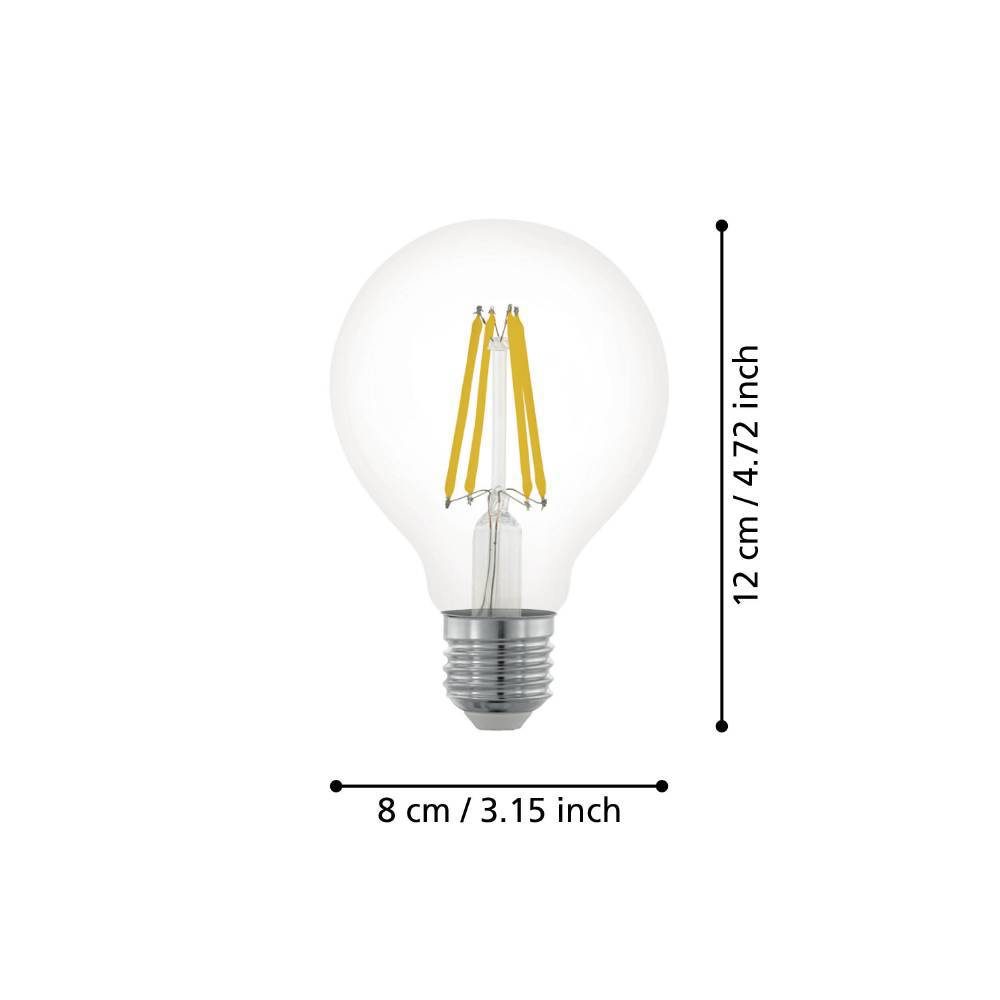 110023_DIMENSION_0001 | Eglo Romania Bec LED E27 7.5W 2700K 110023