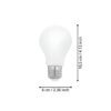 110032_DIMENSION_0001 | Eglo Romania Bec LED E27 4W 2700K 110032