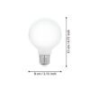 110039_DIMENSION_0001 | Eglo Romania Bec LED E27 9W 2700K 110039