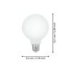 110042_DIMENSION_0001 | Eglo Romania Bec LED E27 9W 2700K 110042