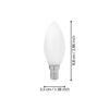 110043_DIMENSION_0001 | Eglo Romania Bec LED E14 4W 2700K 110043