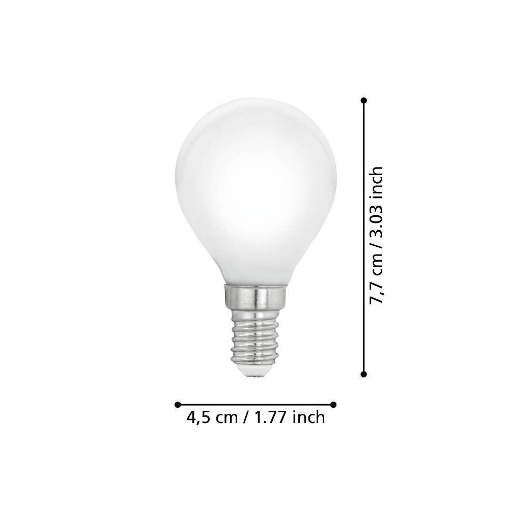 110046_DIMENSION_0001 | Eglo Romania Bec LED E14 4W 2700K 110046