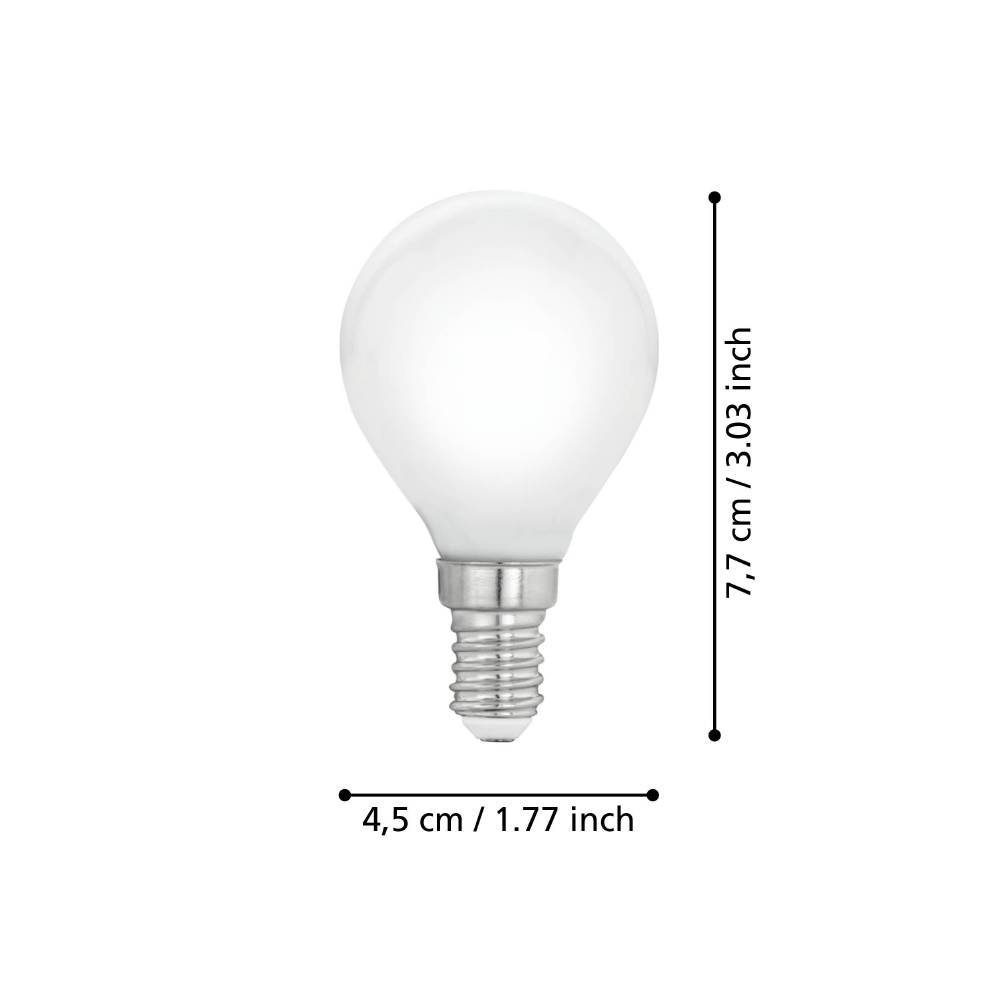 110049_DIMENSION_0001 | Eglo Romania Bec LED E14 4.5W 2700K 110049