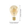 110051_DIMENSION_0001 | Eglo Romania Bec LED E27 4W 2200K 110051